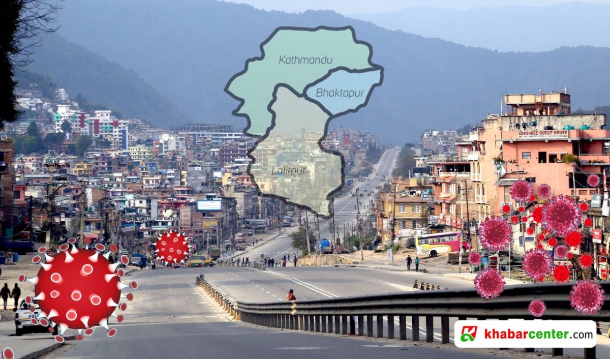 काठमाडौं  उपत्यकामा थपिए १२०७ जना कोरोना संक्रमित
