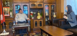 नेकपा बैठक अगाडि खुमलटार पुगिन् चिनियाँ राजदूत
