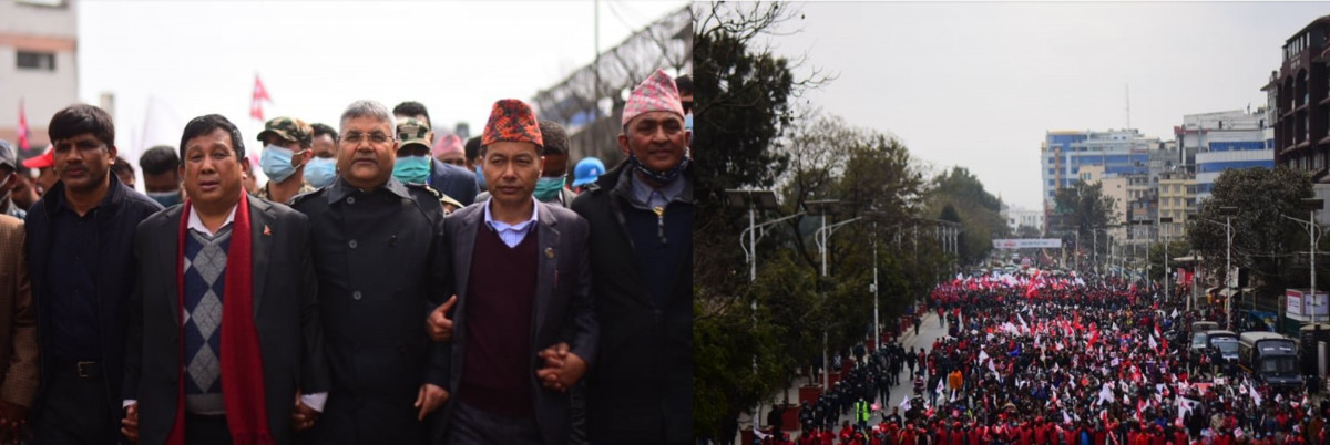 'जनसभा कत्रो हुन्छ देखाइदिने' घोषणा गरेका ओलीले यसरी घेरे नारायणहिटी दरबार