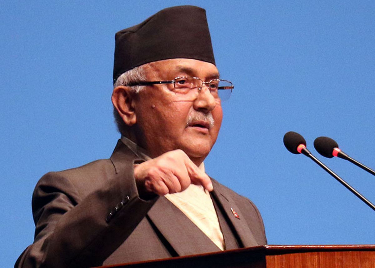 संसद विघटन नगर्ने हो भने विश्वासको मत दिनुस्– प्रधानमन्त्री ओली