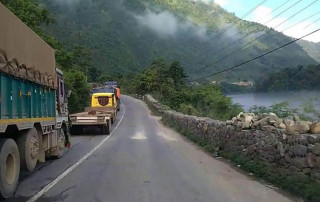 आजदेखि नारायणगढ–मुग्लिन सडक दिउँसो बन्द हुने