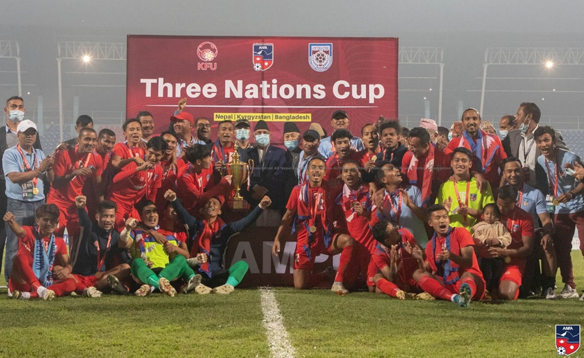 त्रिदेशीय कप फुटबलका विजेतालाई जनही चार लाख  दिने