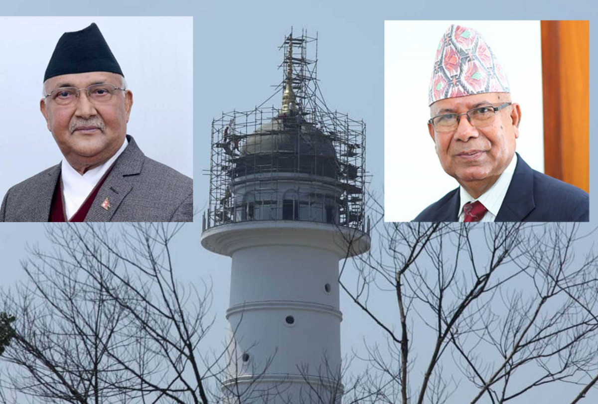 माधवलाई कोर्रा हानेपछि मात्र ओलीले धरहराको उद्घाटन गर्ने, को-को माथि लगाए कर्के नजर ?
