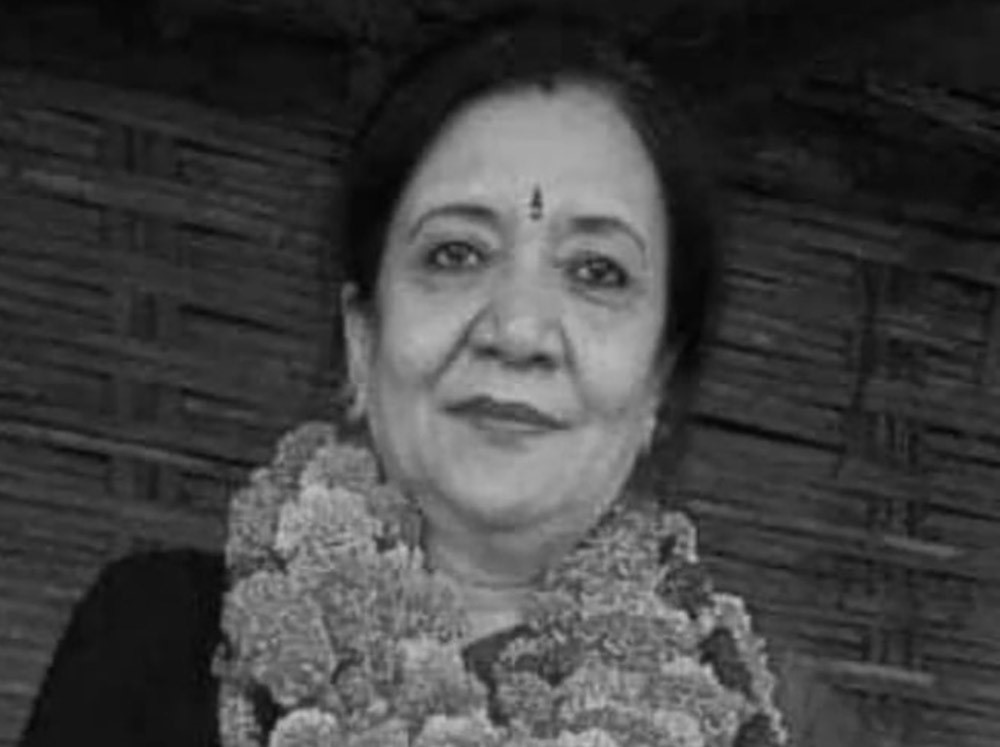 कांग्रेस उपसभापति विजयकुमार गच्छदारकी श्रीमती निर्मलाकाे निधन