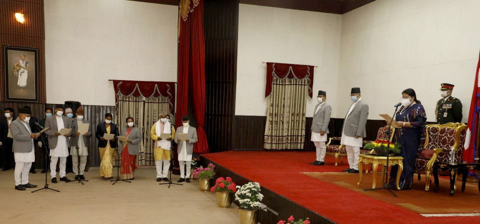 सात मन्त्रीले लिए शपथ, २५ सदस्यीय मन्त्रिपरिषद्ले पायो पूर्णता (सूचीसहित)