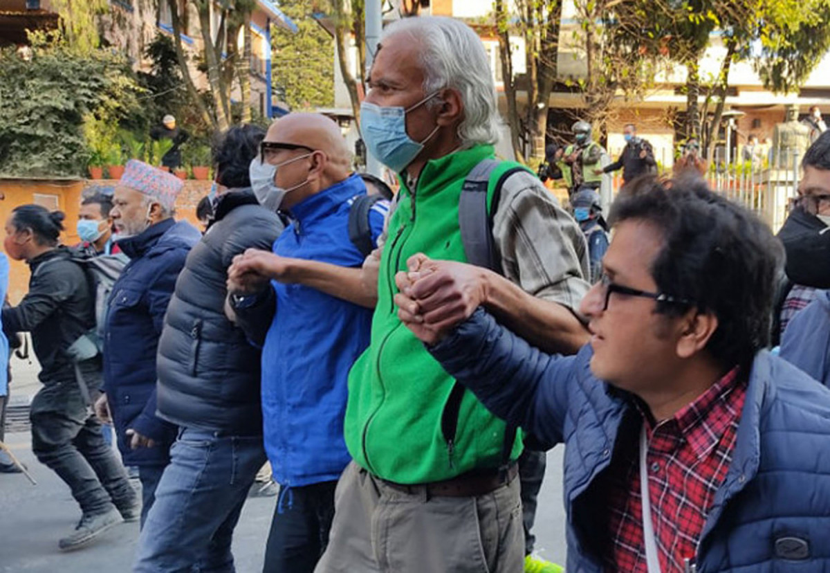 बालुवाटारबाट बृहत् नागरिक आन्दोलनका अभियन्ताहरु पक्राउ