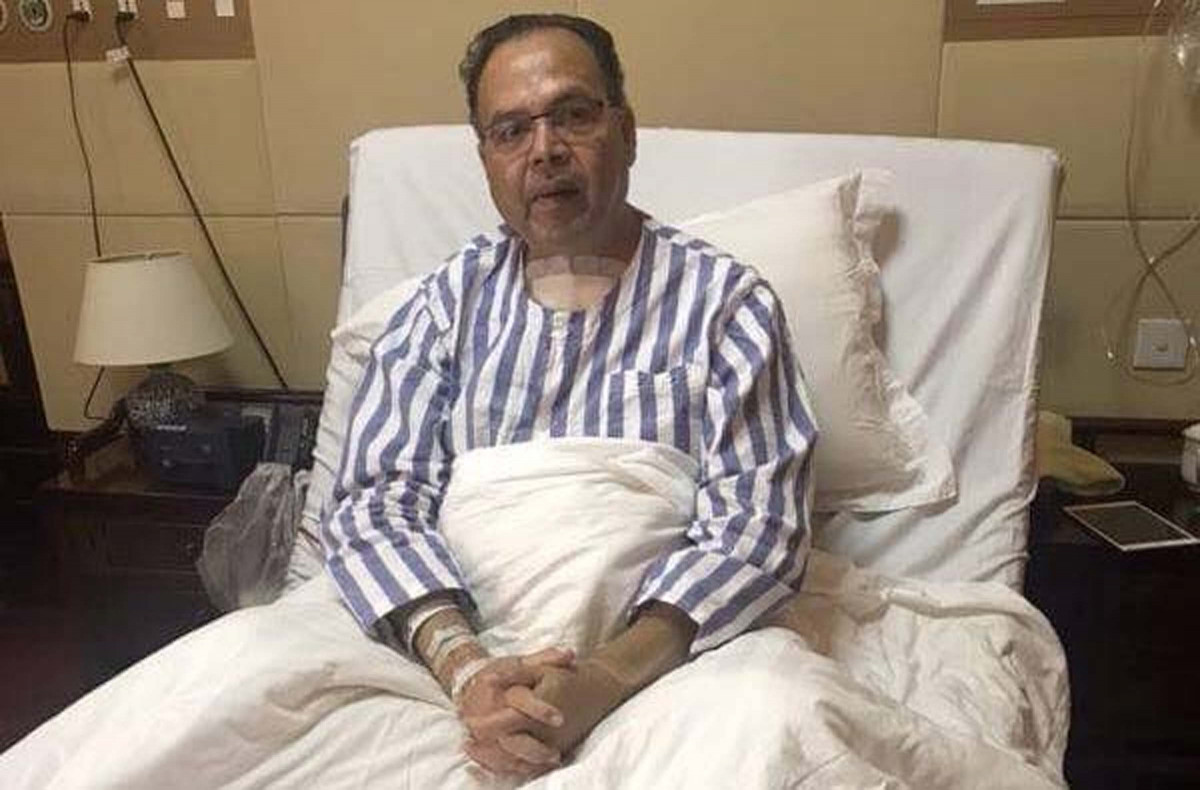 झलनाथको स्वास्थ्यमा सुधार, हप्ता दिनमा काठमाडौं फर्कने