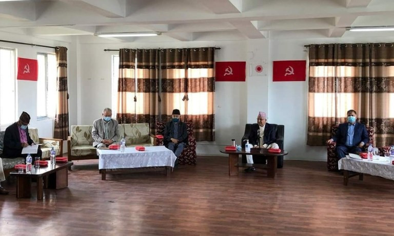 १० बुँदे सहमति कार्यान्वयन गर्ने निर्णय सहित एमालेले गर्यो कार्यदल भंग