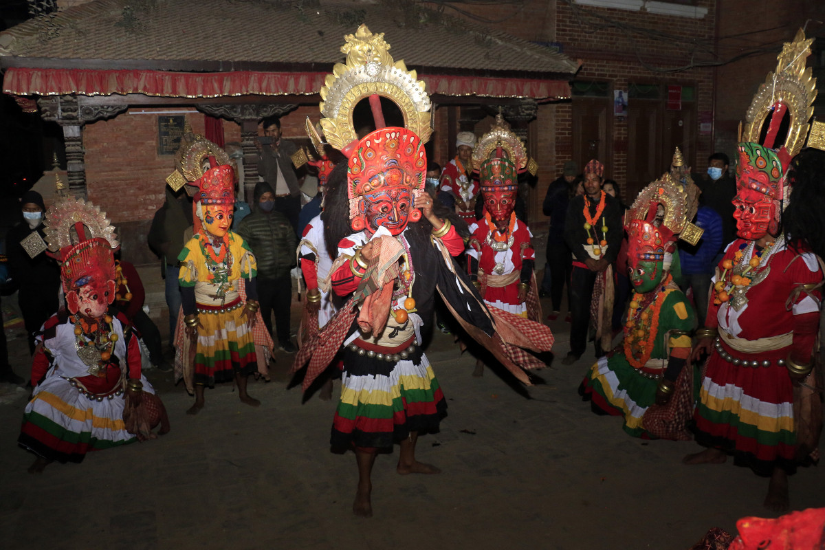 नवदुर्गा नाच: मध्यपुर थिमिको विभिन्न स्थान देखाइँदै