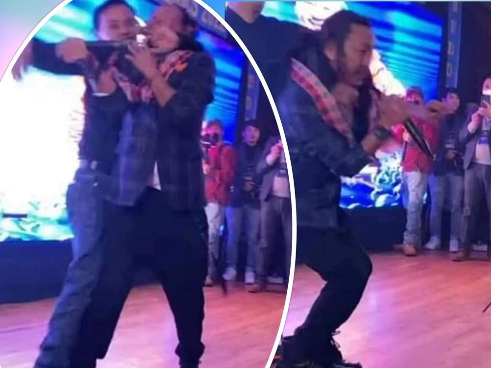 अंग्रेजी नयाँ वर्षको अवसरमा आयोजित  कार्यक्रममा राजेश पायल राईमाथि हातपात