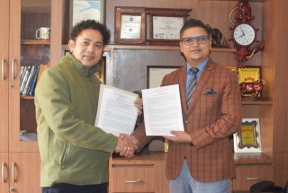 कुमारी जब र फाउन्ड परियोजना द लेप्रोसी मिशन नेपाल (TLMN)बीच सम्झौता पत्रमा हस्ताक्षर