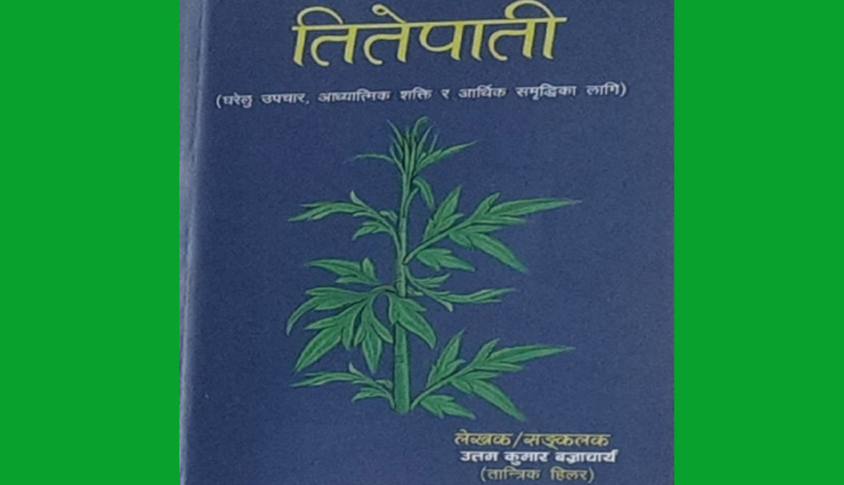 लेखक उत्तमकुमार बज्राचार्यको पुस्तक 'तीतेपाती'को लोकार्पण