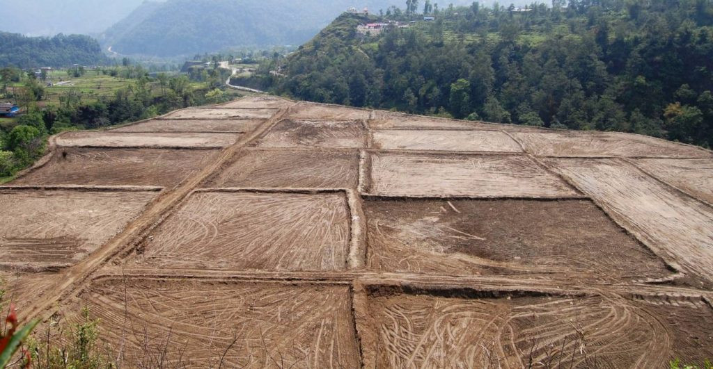 बाँझो जग्गामा चक्लाबन्दी खेती   