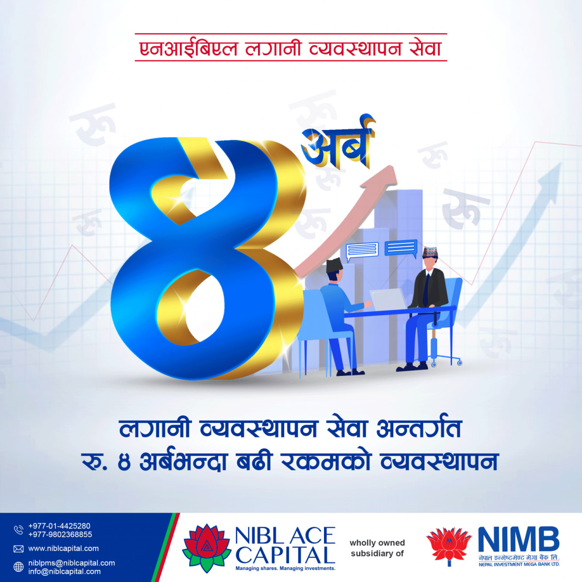 एनआईबीएलको लगानीको व्यवस्थापन सेवामा ११०० भन्दा बढी ग्राहक आबद्ध, ४ अर्ब आकारको लगानी