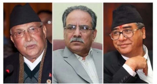 बालुवाटारमा देउवा र ओलीसँग प्रचण्डको छुट्टाछुट्टै भेटवार्ता