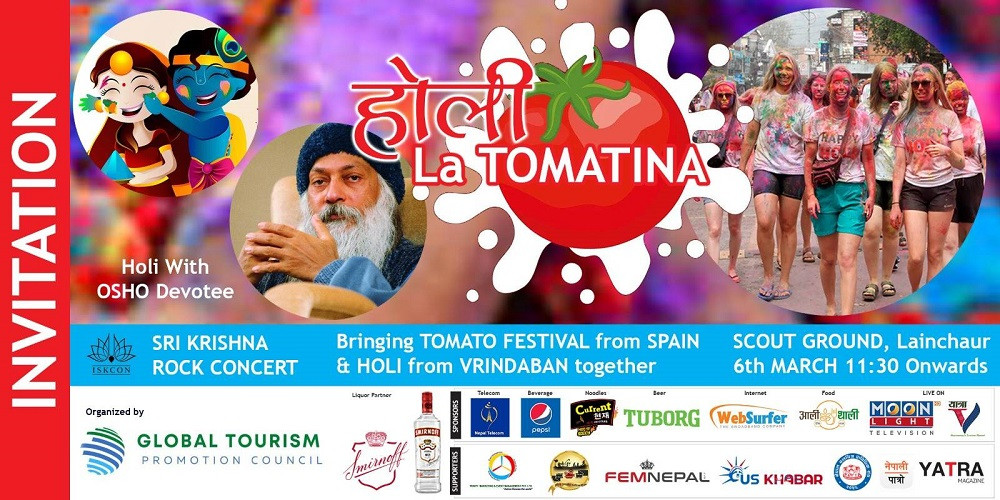 ग्लोबल टुरिजमले होली तथा ला टोमाटिनो फेस्टिबलको आयोजना गर्ने