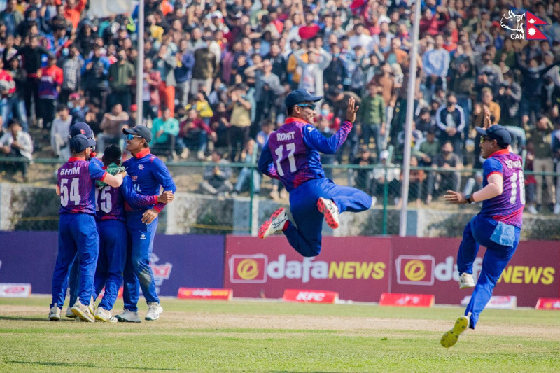 आईसीसी विश्वकप लिग–२: घरेलु मैदानमा पिएनजीमाथि नेपालको प्रभावशाली जित