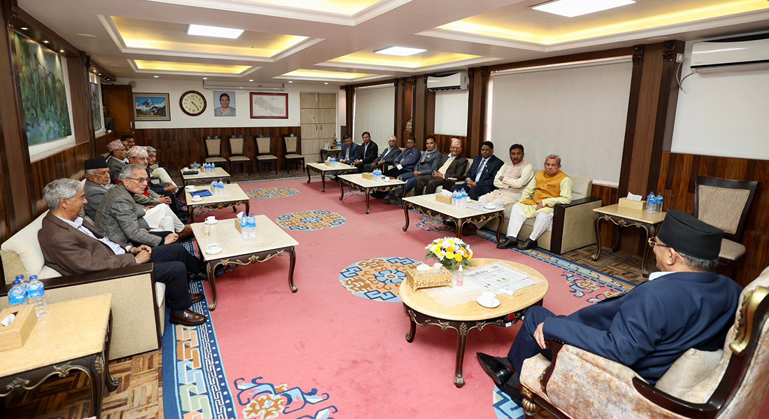 नौ दलीय गठबन्धनको कार्यदलको बैठक निष्कर्षविहीन, भोलि फेरि बैठक बस्ने