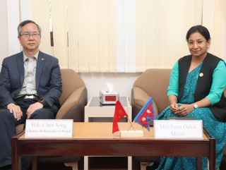 रेनु दाहाल र चिनियाँ राजदूतबीच शिष्टाचार भेटवार्ता, के भयो कुराकानी ?