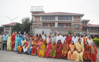 विराटनगर आँखा अस्पताल र नुरदुबई फाउन्डेसनबिच सहकार्य, २२ सय जनाको आँखा जाँच
