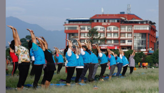 आज अन्तर्राष्ट्रिय योग दिवस, टुँडिखेलमा यसरी मनाइयो