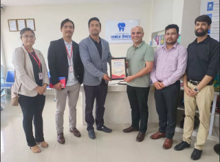 सनराइज क्यापिटल र समाज डेण्टल हस्पिटलबीच सम्झौता