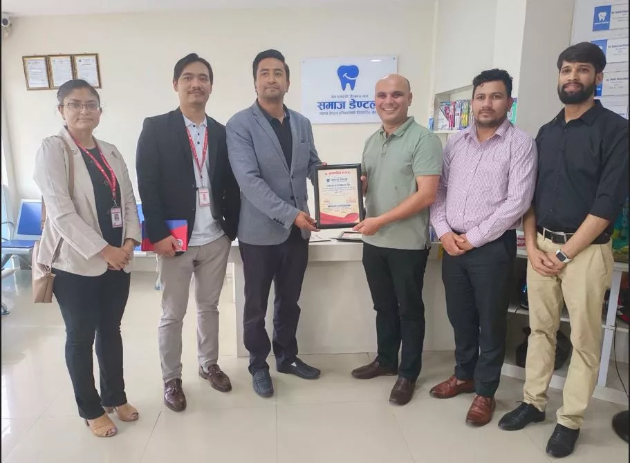 सनराइज क्यापिटल र समाज डेण्टल हस्पिटलबीच सम्झौता