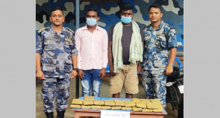 वीरगंजबाट १५ केजी चरेशसहित २ जना पक्राउ