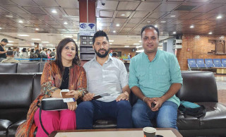 नेपाली खेलाडीको हौसला बढाउन रवि लामिछाने श्रीमती निकितासहित श्रीलंका जाने