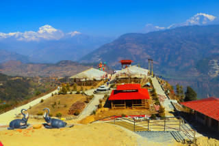 बागलुङको प्रसिद्ध धार्मिकस्थल पञ्चकोटमा बन्दै गरेका धार्मिक संरचना