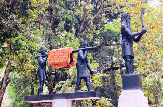 बागलुङको प्रसिद्ध कालिका मन्दिर स्थापनाको ऐतिहासिकता झल्काउने प्रतिमा