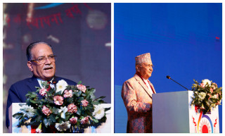 ओली–प्रचण्डले एउटै मञ्चबाट भने : तत्काल वामपन्थी ध्रुवीकरण सम्भव छैन, भविष्यमा हुन्छ 