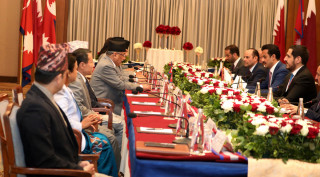 कतारी राजको सम्मानमा दिवाभोजको आयोजना