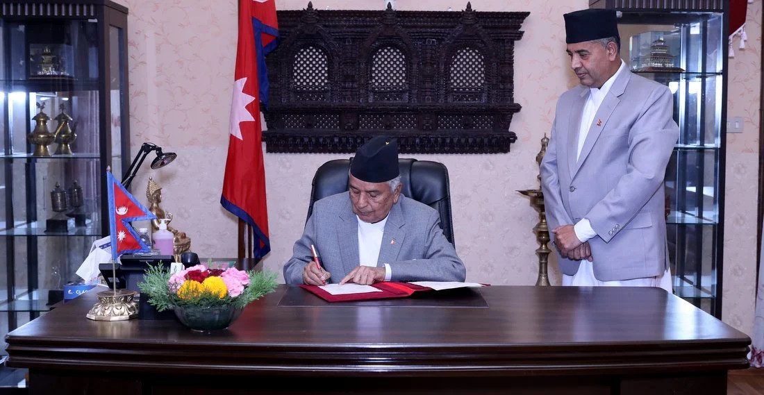 राष्ट्रपति पौडेलद्वारा लगानीसम्बन्धी अध्यादेश जारी