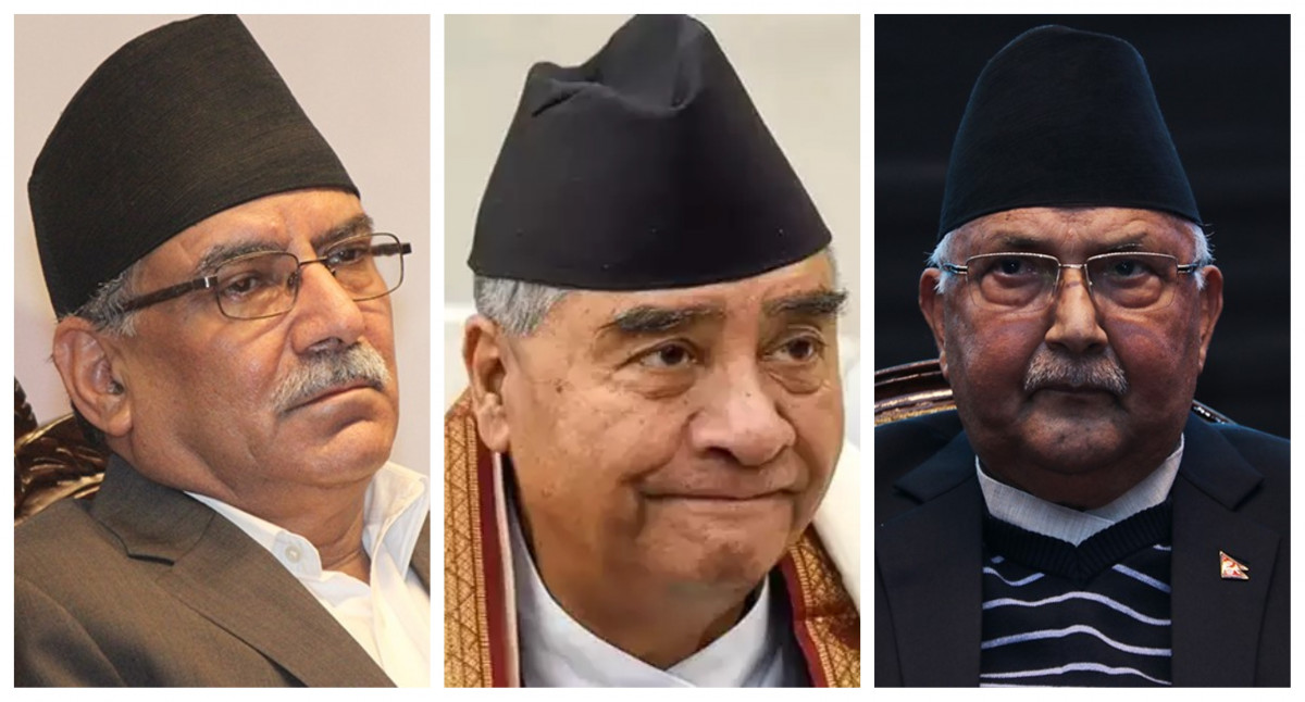 प्रचण्ड काठमाडौं फर्किएपछि प्रमुख तीन दलका शीर्ष नेताबिच छलफलको तयारी