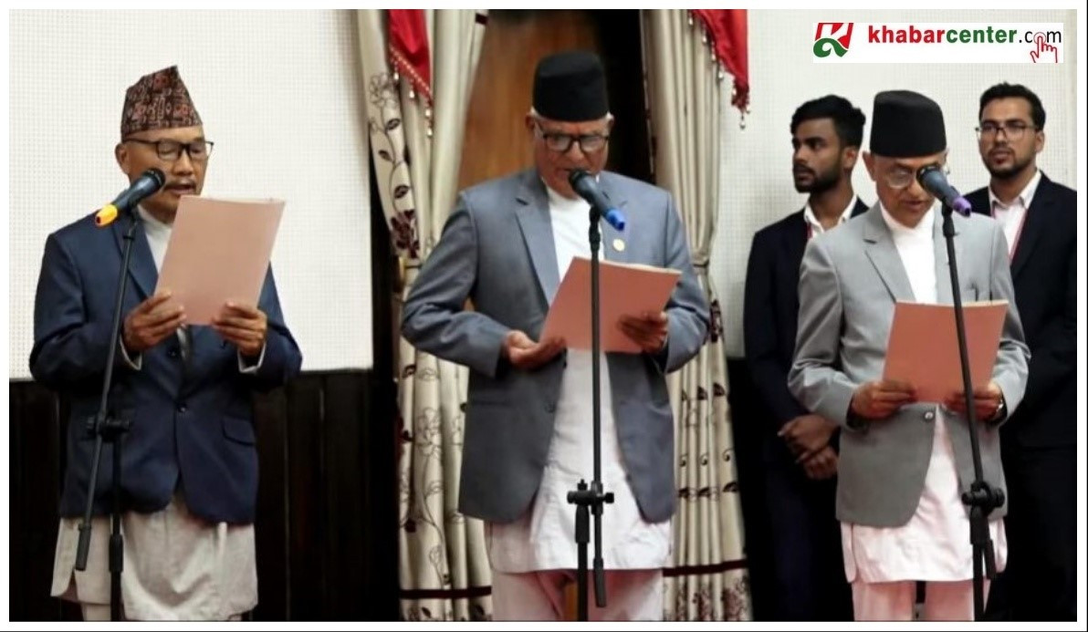 नवनियुक्त तीन प्रदेश प्रमुखले लिए शपथ