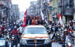 ऐतिहासिक पदक विजेता पलेशालाई काठमाडौंमा भब्य स्वागत
