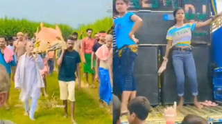 बुवाको शवयात्रामा छोराले गराए 'डीजे डान्स'