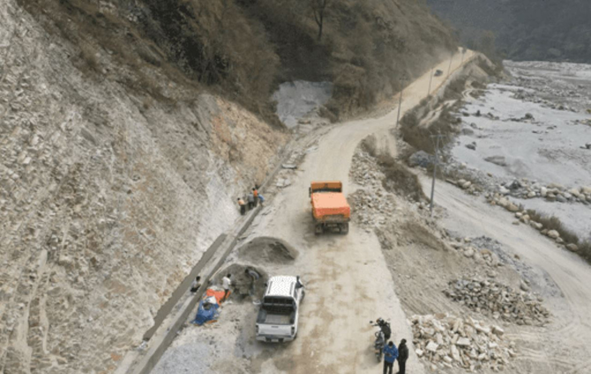 कालीगण्डकी करिडोर : सात वर्षमा पनि पुरा भएन मालढुङ्गा–बेनी–जोमसोम सडक