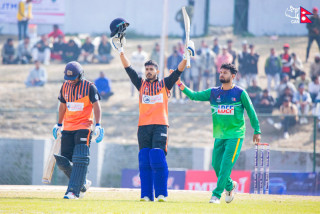 मयन यादवको शतकमा मधेशले बाग्मतीलाई १ सय ६४ रनको लक्ष्य दियो