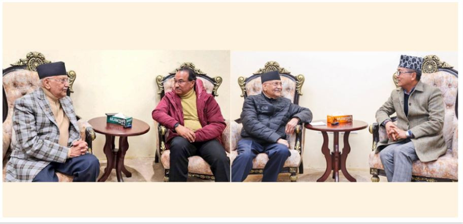 प्रधानमन्त्री ओलीसँग लिङ्देन र थापाले गरे भेट , के भयो कुराकानी ?