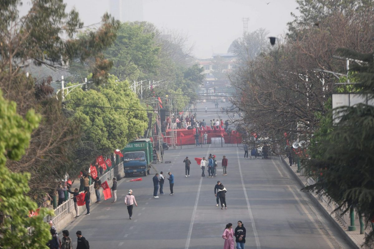 राजावादी–गणतन्त्रवादी प्रदर्शन तयारी : यस्तो देखियो काठमाडौंको सडक