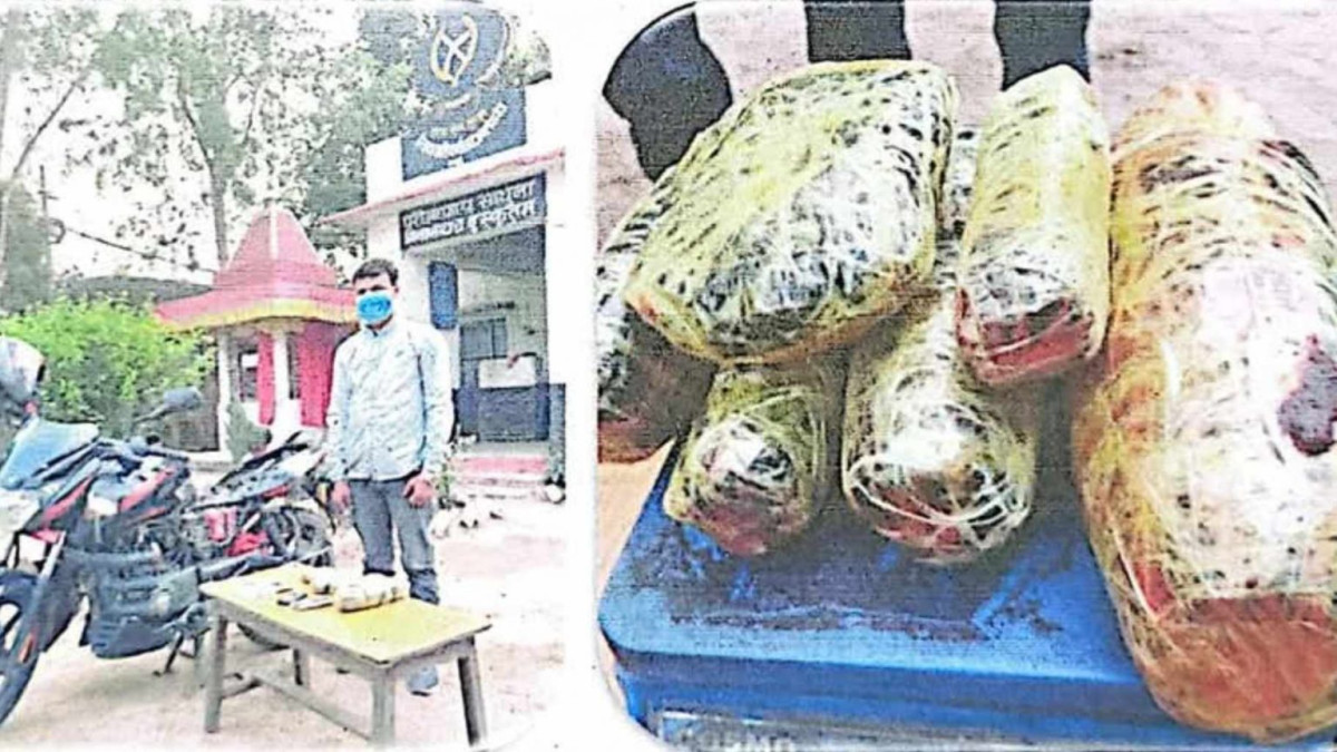 मोटरसाइकलको सिटमुनीबाट अफिम बरामद, चालक पक्राउ