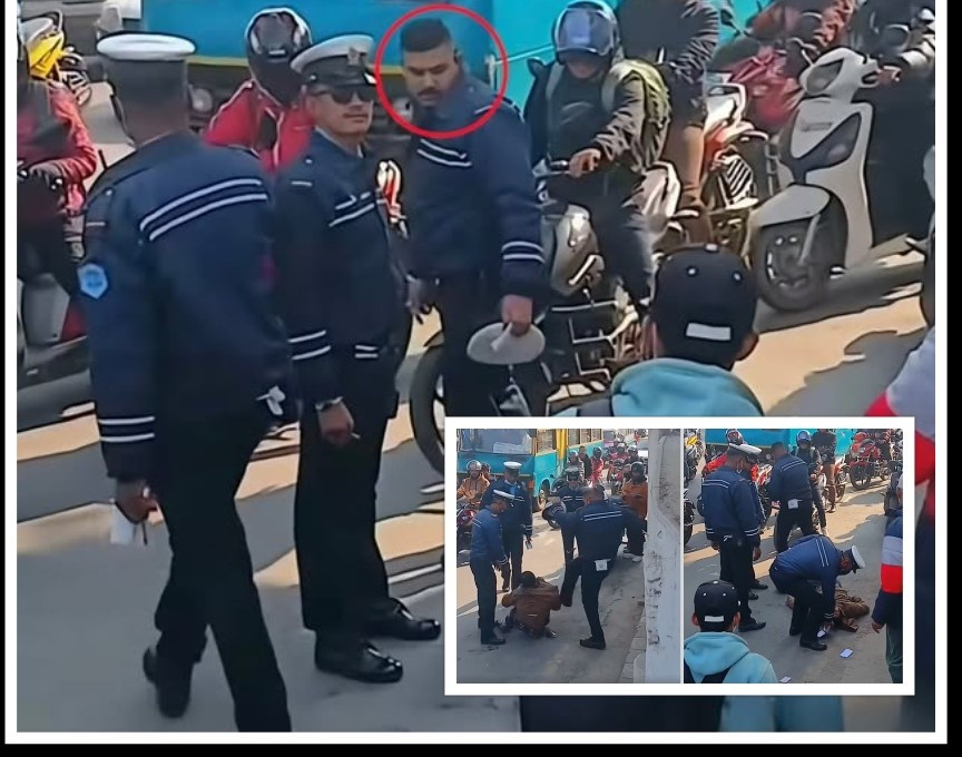 ट्राफिकले सर्वसाधारणलाई निर्घात कुटेको भिडियो भाइरल, प्रहरी के भन्छन्  ?
