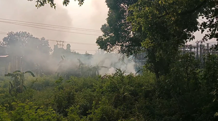 दाङको लमहीमा विद्युत् सबस्टेशनमा आगलागी