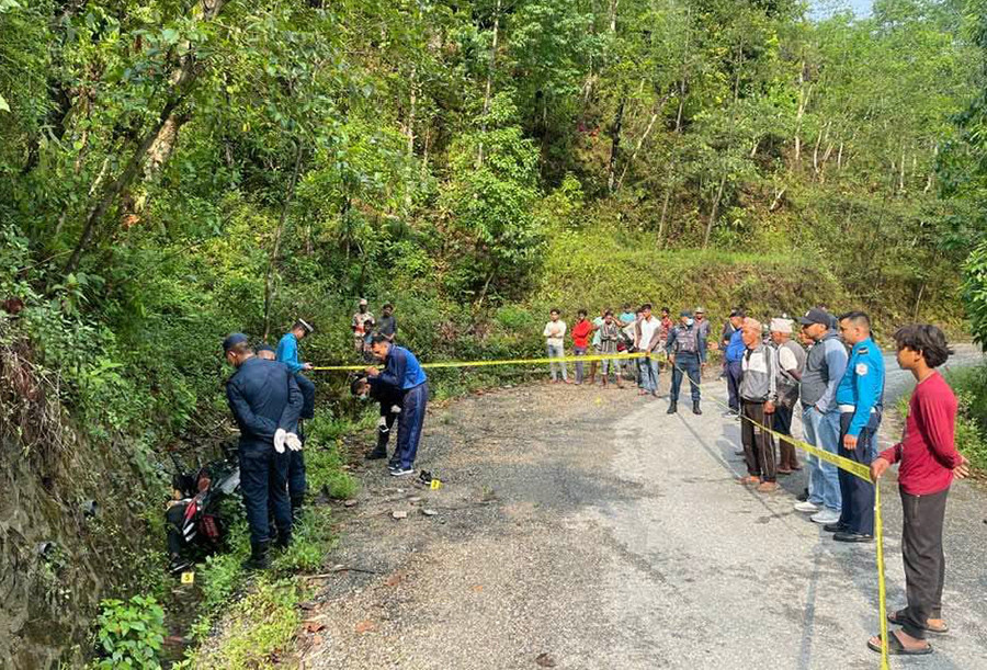 गुल्मीमा मोटरसाइकल दुर्घटना हुँदा २७ वर्षिया चौधरीको मृत्यु