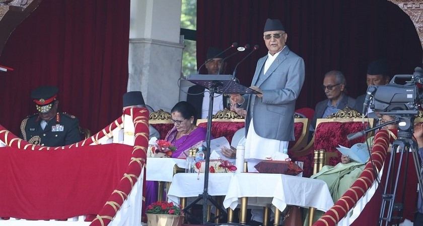 प्रधानमन्त्री ओलीको  सम्बोधन : निरंकुशतन्त्र र गणतन्त्रबीच तुलना हुँदैन ( पूर्णपाठ)