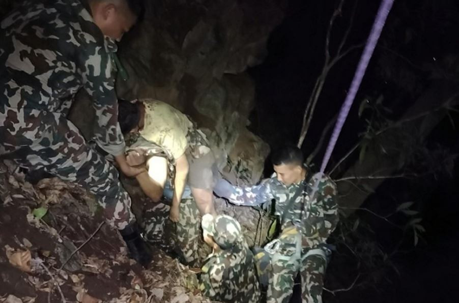 जामाचोमा हराएका बालकको सेनाद्वारा उद्धार