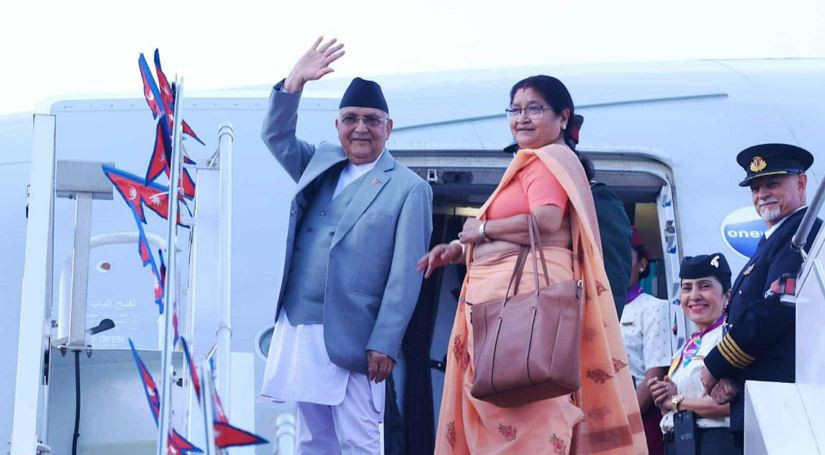 प्रधानमन्त्री ओली स्पेन प्रस्थान