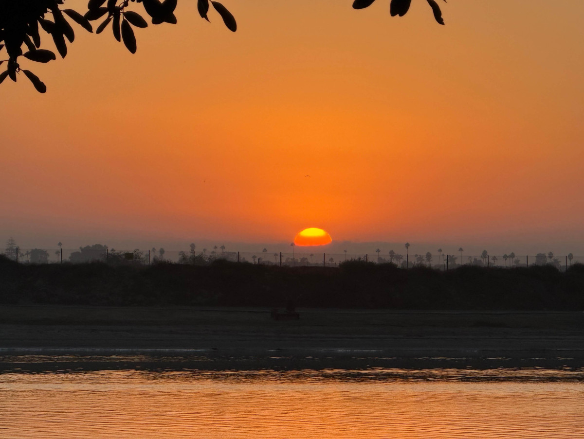 मिसन बे पार्क, सान डिएगोबाट देखिएको सूर्यास्त